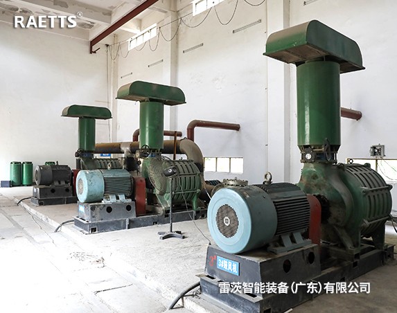 3台110kW雷茨磁悬浮风机日处理2.5万方污水